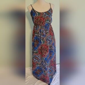 Vibrant Paisley Maxi Dress